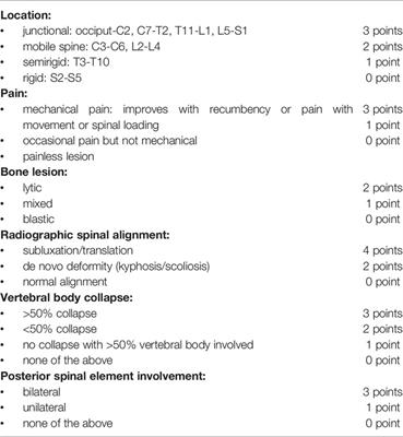 Ten Years After SINS: Role of Surgery and Radiotherapy in the Management of Patients With Vertebral Metastases